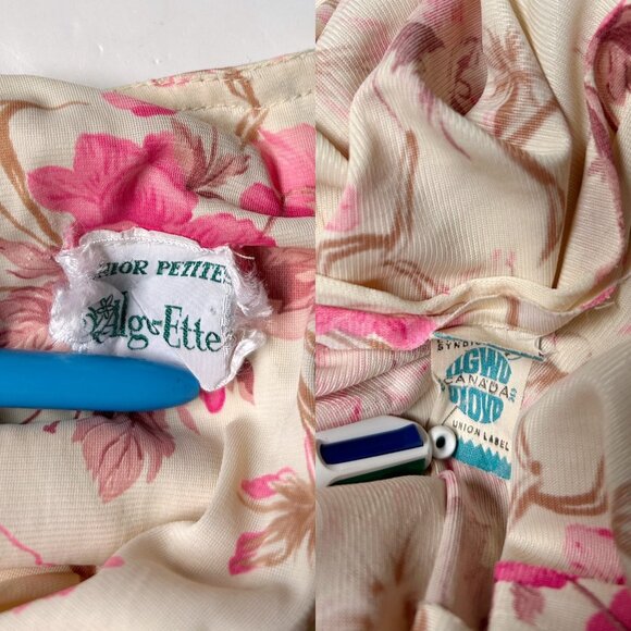 70s vintage flutter sleeve floral dress empire waist boho prairie cottage. - Picture 8 of 11